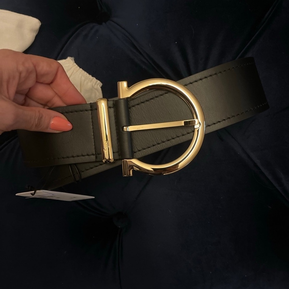 Ferragamo Gancio Belt Black